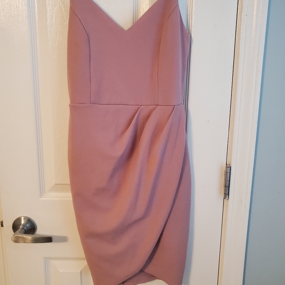 Pink mini dress